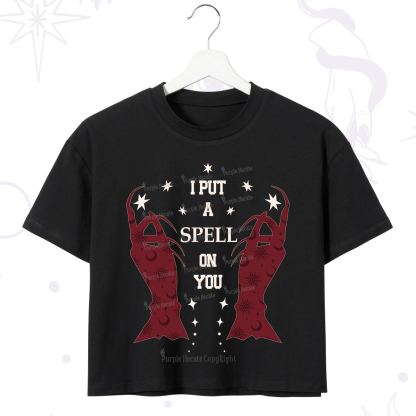 Purplehecate I Put A Spell On You Crop T-Shirt