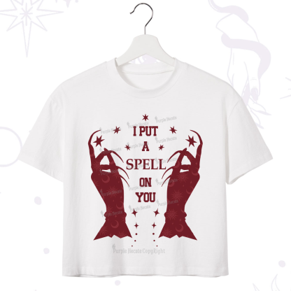 Purplehecate I Put A Spell On You Crop T-Shirt