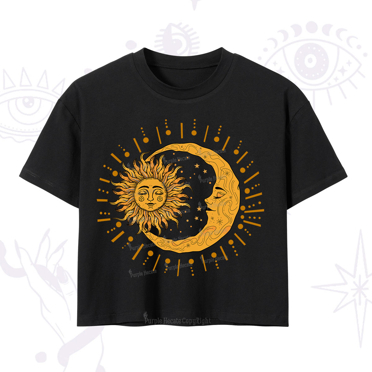 Purplehecate Solar & Lunar Spirit Crop T-Shirt
