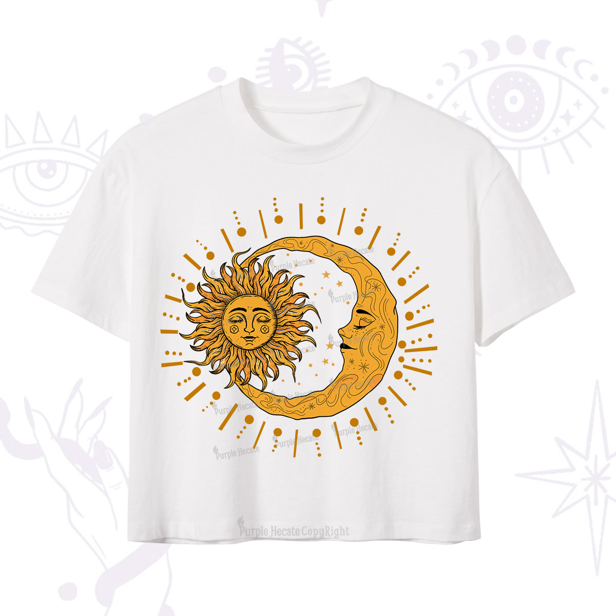 Purplehecate Solar & Lunar Spirit Crop T-Shirt