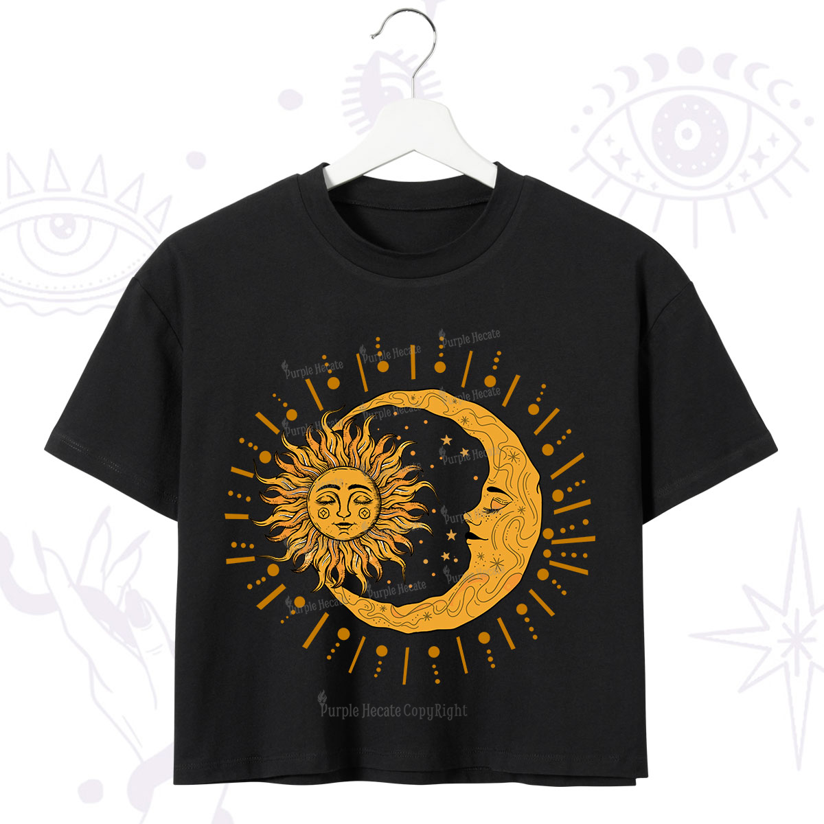Purplehecate Solar & Lunar Spirit Crop T-Shirt