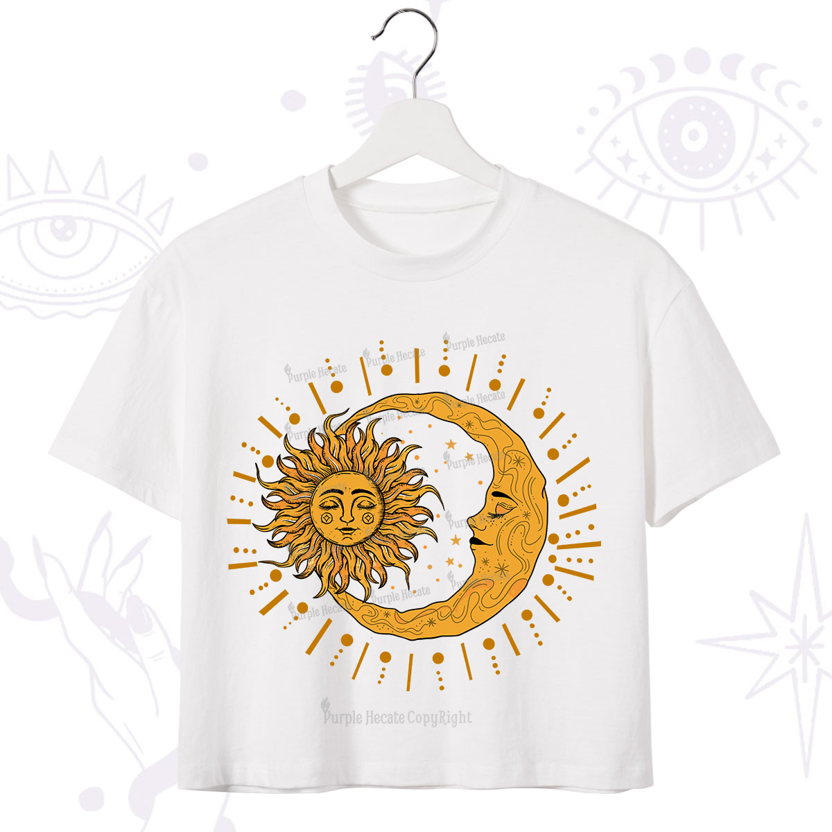 Purplehecate Solar & Lunar Spirit Crop T-Shirt