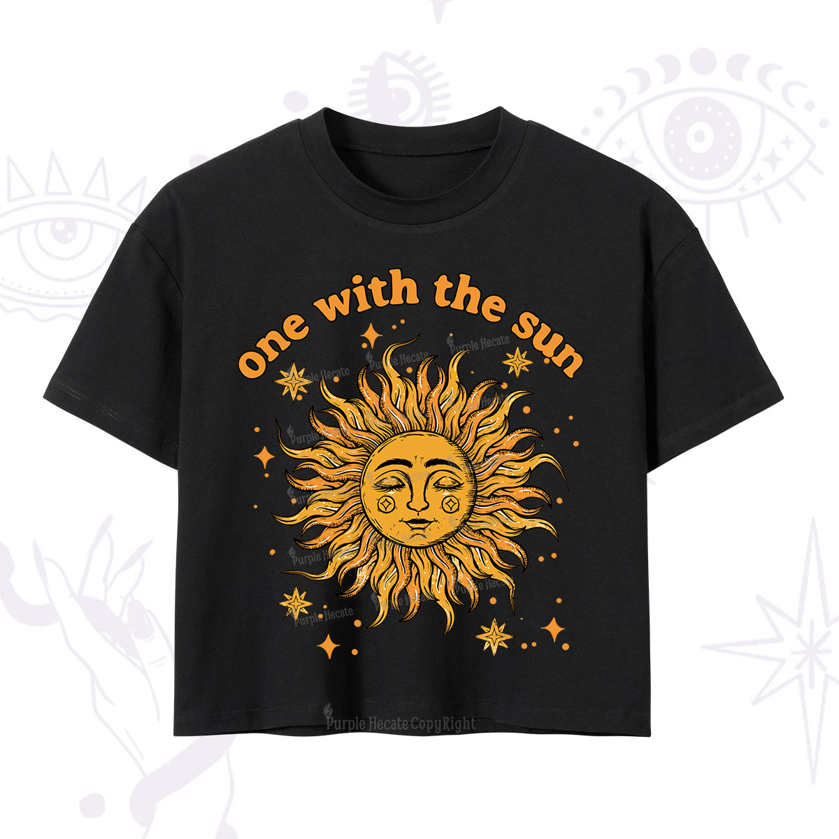 Purplehecate One With The Sun Crop T-Shirt