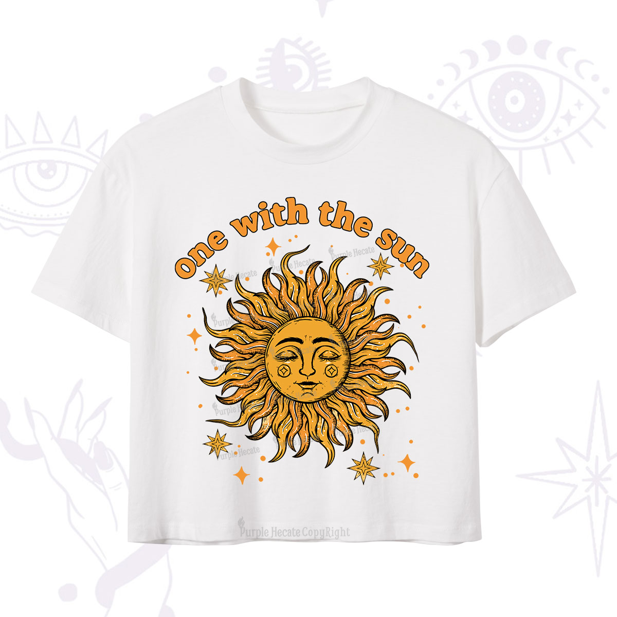Purplehecate One With The Sun Crop T-Shirt