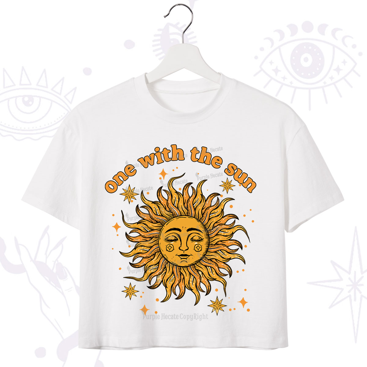 Purplehecate One With The Sun Crop T-Shirt