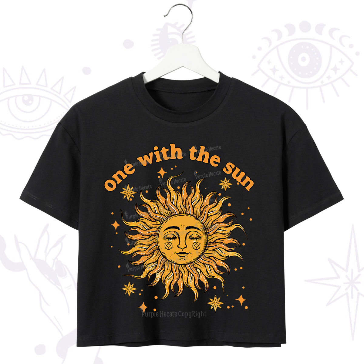 Purplehecate One With The Sun Crop T-Shirt