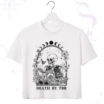 Purplehecate Death By TBR Crop T-Shirt