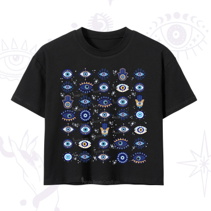 Purplehecate Evil Eye Protection Crop T-Shirt