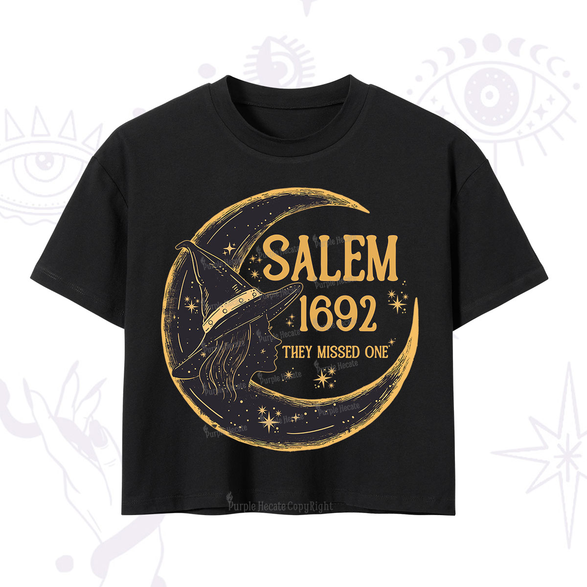Purplehecate 1692 Salem Witch Crop T-Shirt