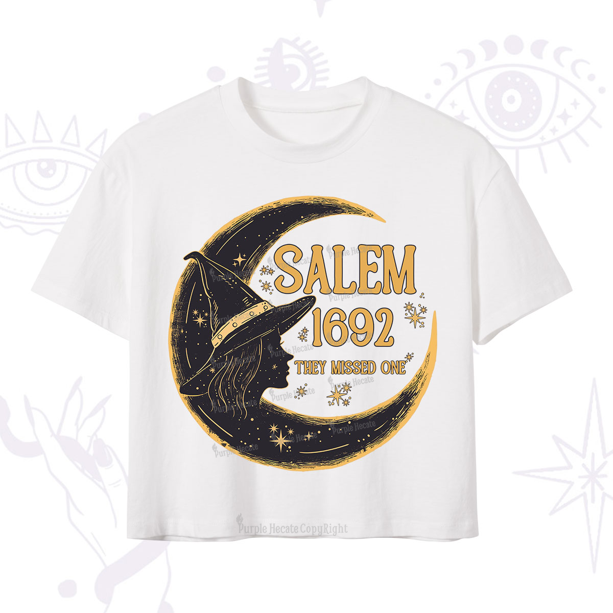 Purplehecate 1692 Salem Witch Crop T-Shirt