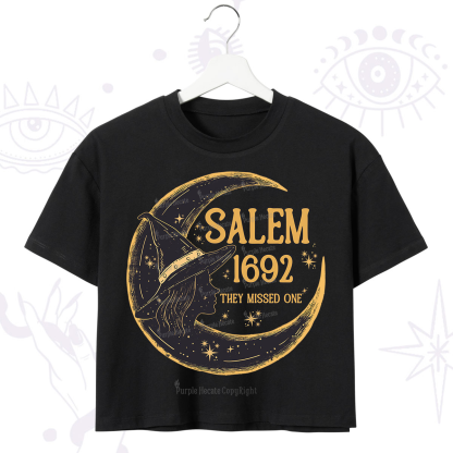 Purplehecate 1692 Salem Witch Crop T-Shirt