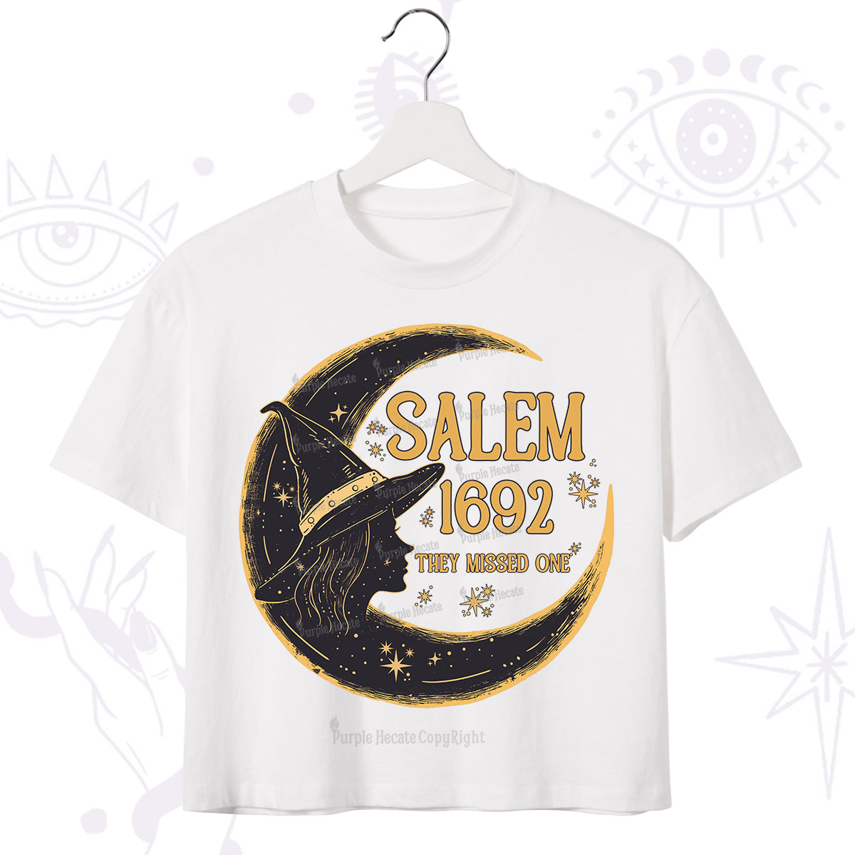 Purplehecate 1692 Salem Witch Crop T-Shirt