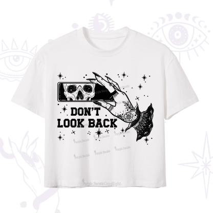 Purplehecate Don't Look Back Crop T-Shirt