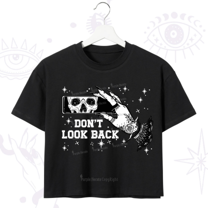 Purplehecate Don't Look Back Crop T-Shirt