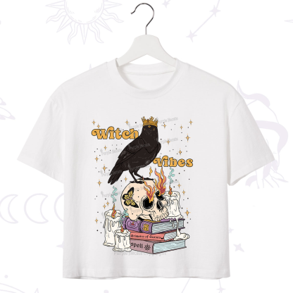 Purplehecate Witch Vibes Crop T-Shirt