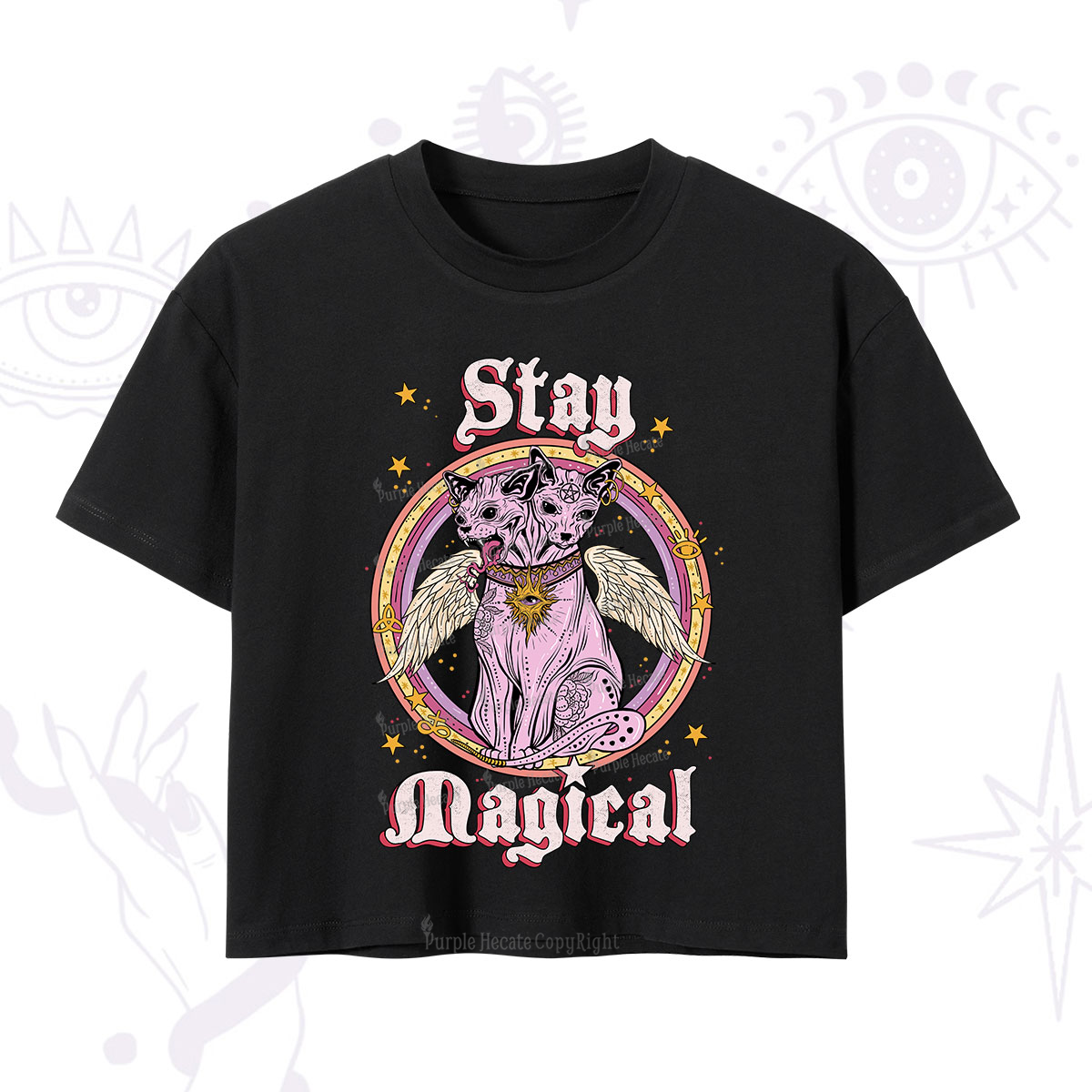 Purplehecate Stay Magical Crop T-Shirt