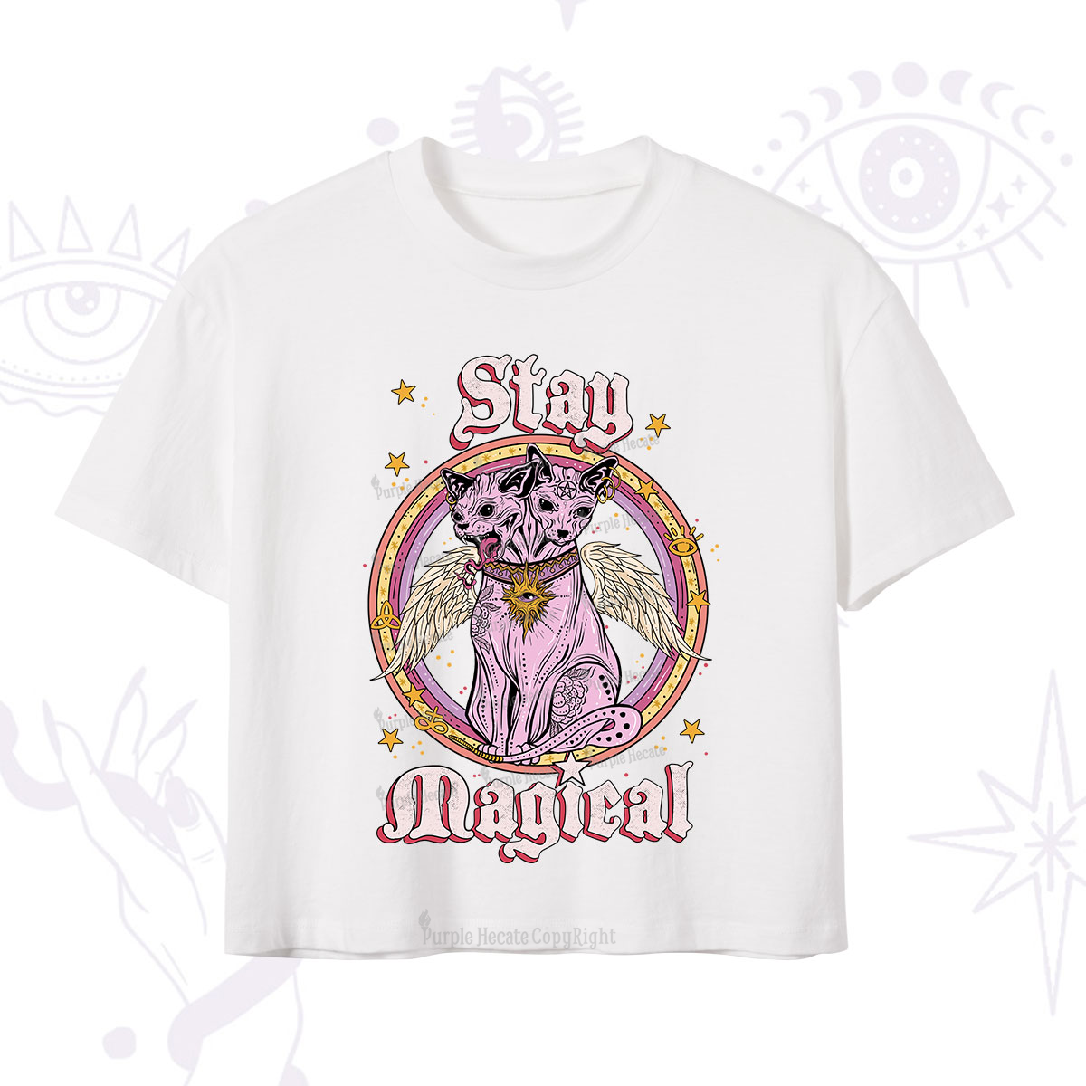 Purplehecate Stay Magical Crop T-Shirt