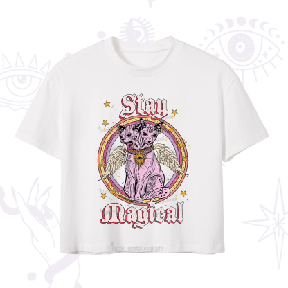 Purplehecate Stay Magical Crop T-Shirt