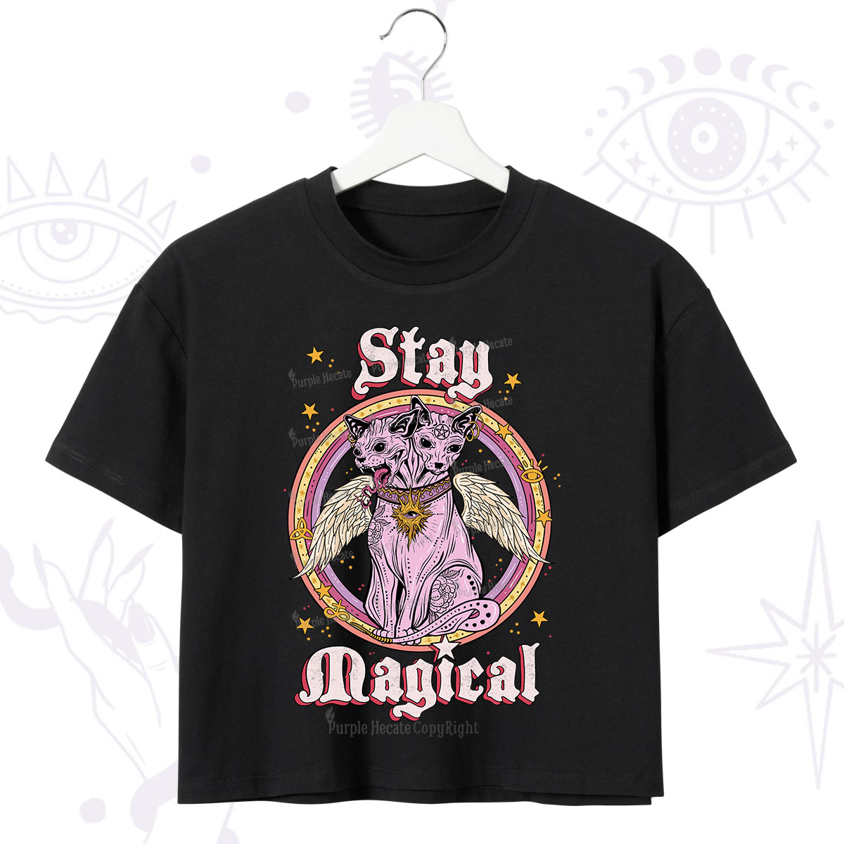Purplehecate Stay Magical Crop T-Shirt