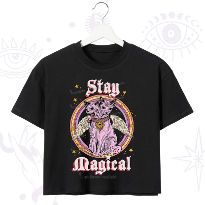 Purplehecate Stay Magical Crop T-Shirt