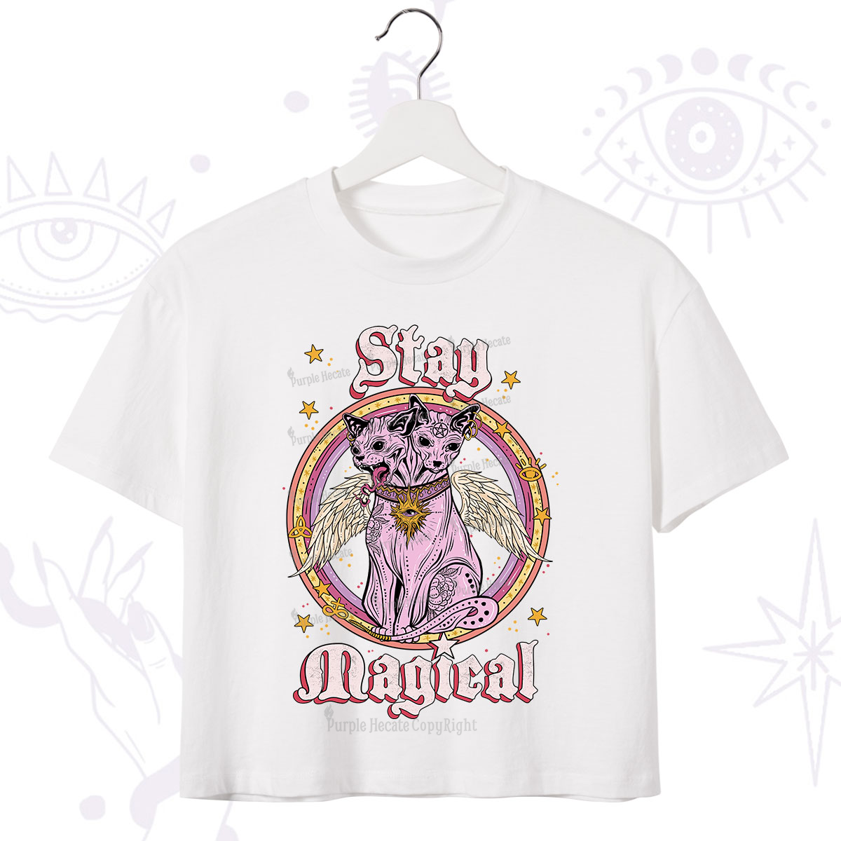 Purplehecate Stay Magical Crop T-Shirt