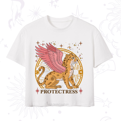 Purplehecate Celestial Protectress Crop T-Shirt