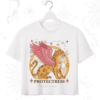 Purplehecate Celestial Protectress Crop T-Shirt