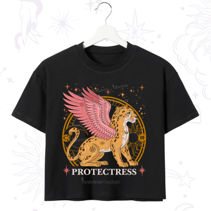 Purplehecate Celestial Protectress Crop T-Shirt