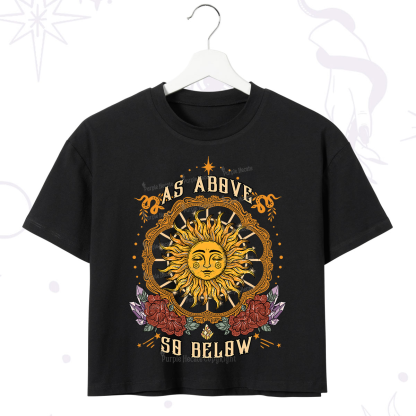 Purplehecate As Above So Below Crop T-Shirt