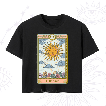 Purplehecate The Sun Tarot Crop T-Shirt