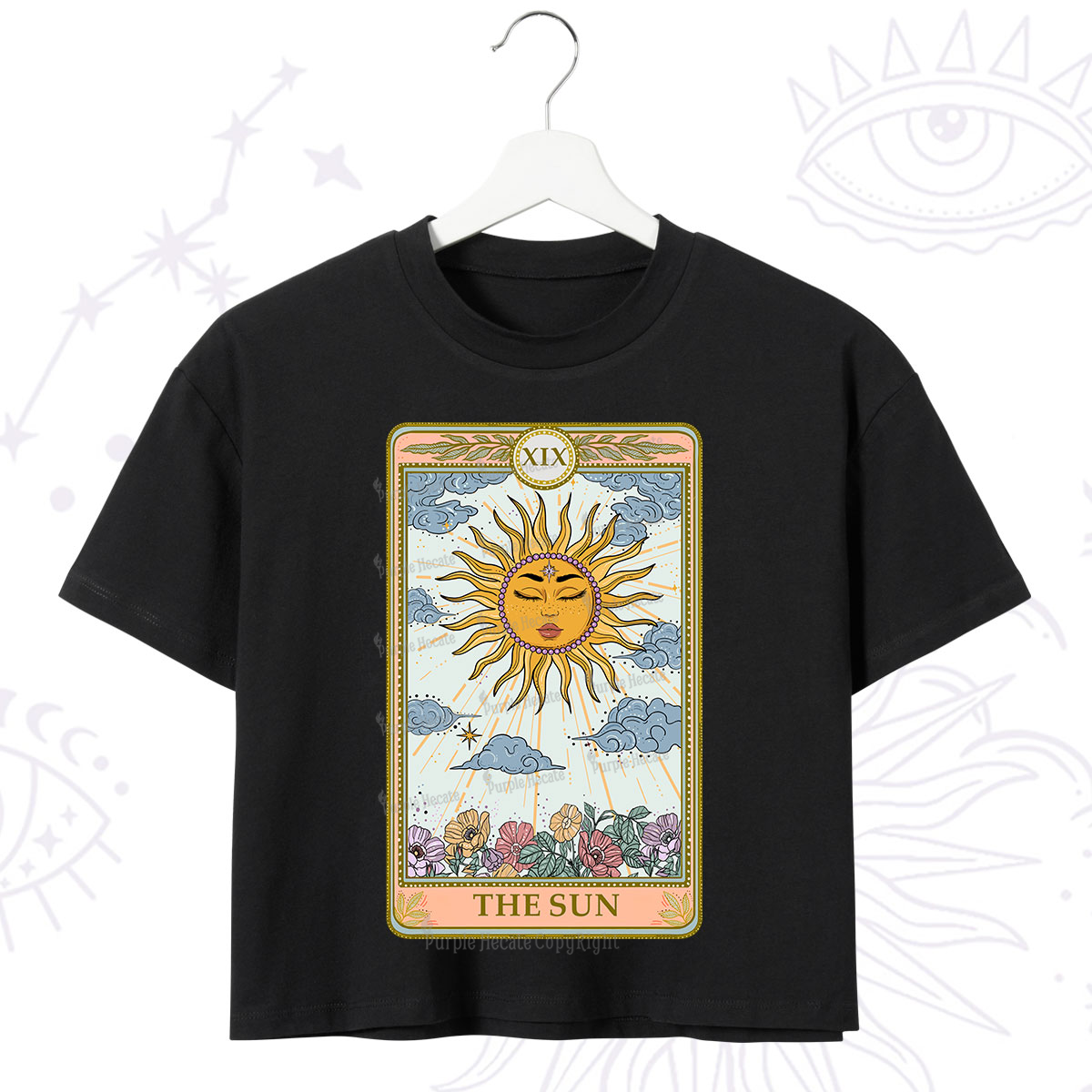 Purplehecate The Sun Tarot Crop T-Shirt