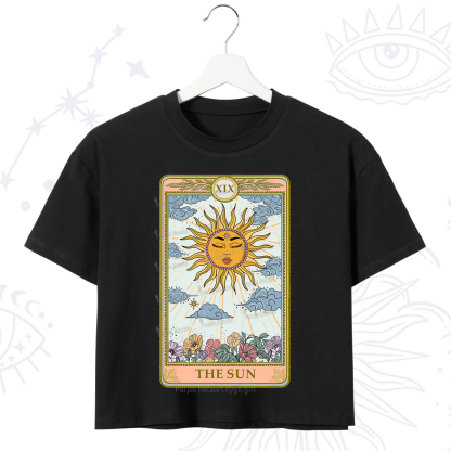 Purplehecate The Sun Tarot Crop T-Shirt
