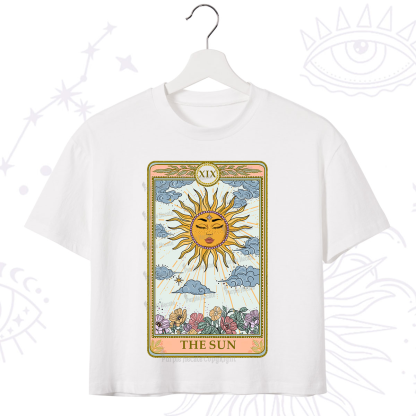 Purplehecate The Sun Tarot Crop T-Shirt
