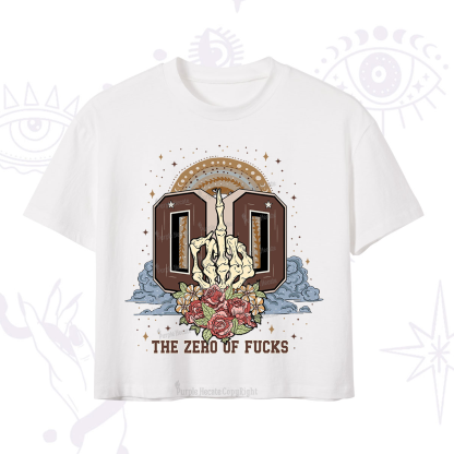 Purplehecate The Zero of Fucks No Apologies Crop T-Shirt