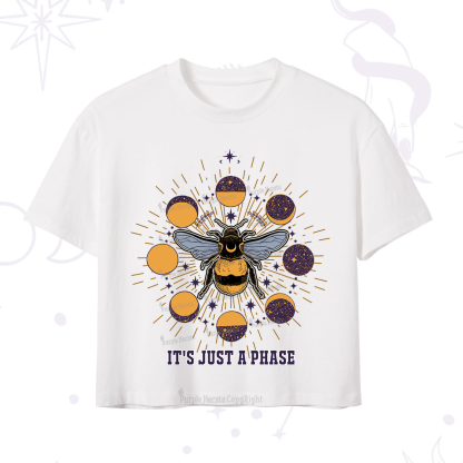 Purplehecate It's Just a Moon Bee Phase Crop T-Shirt