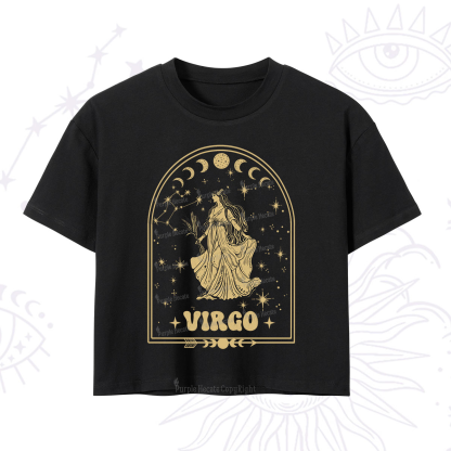 Purplehecate Zodiac Virgo Under the Stars Crop T-Shirt