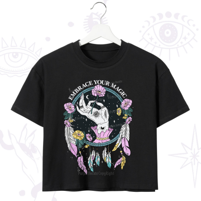 Purplehecate Embrace Your Magic Crop T-Shirt
