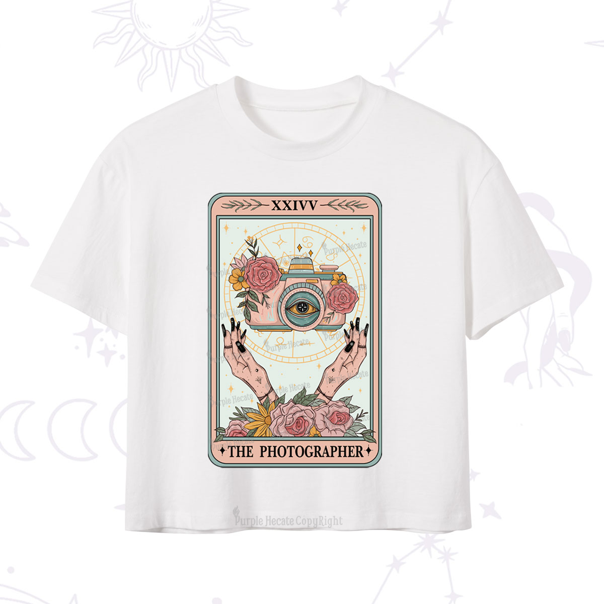 Purplehecate The Photographter Tarot Crop T-Shirt