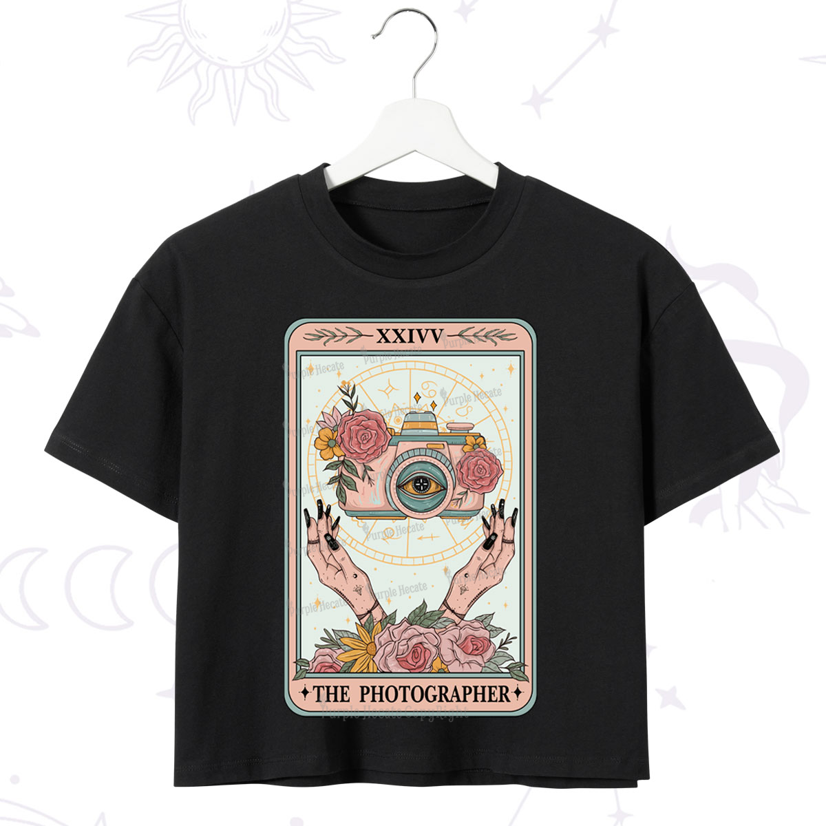 Purplehecate The Photographter Tarot Crop T-Shirt