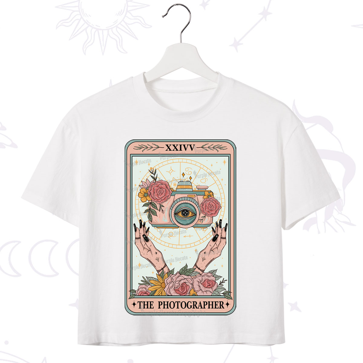 Purplehecate The Photographter Tarot Crop T-Shirt