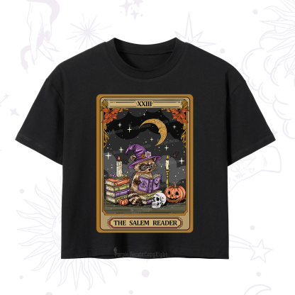 Purplehecate The Salem Reader Tarot Crop T-Shirt