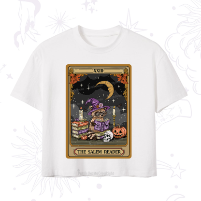 Purplehecate The Salem Reader Tarot Crop T-Shirt