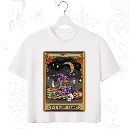 Purplehecate The Salem Reader Tarot Crop T-Shirt