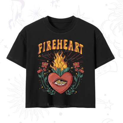 Purplehecate Fireheart Crop T-Shirt