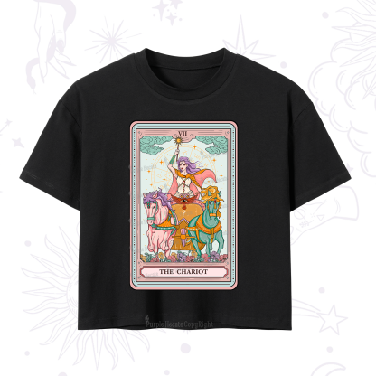 Purplehecate The Chariot Tarot Crop T-Shirt