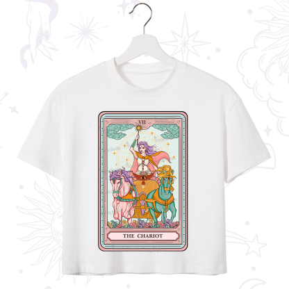 Purplehecate The Chariot Tarot Crop T-Shirt