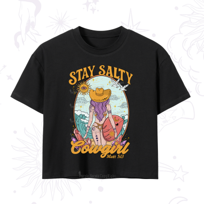 Purplehecate Stay Salty Cowgirl Crop T-Shirt