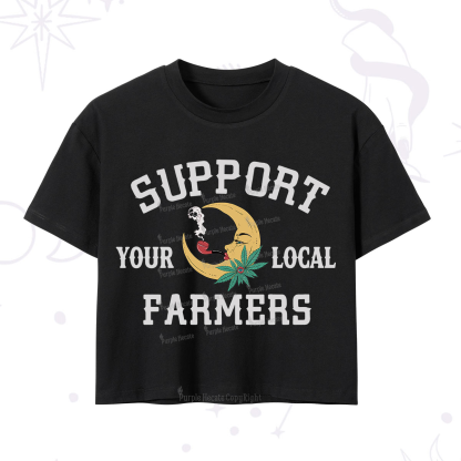 Purplehecate Support Your Local Farmer Crop T-Shirt