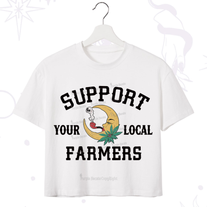 Purplehecate Support Your Local Farmer Crop T-Shirt