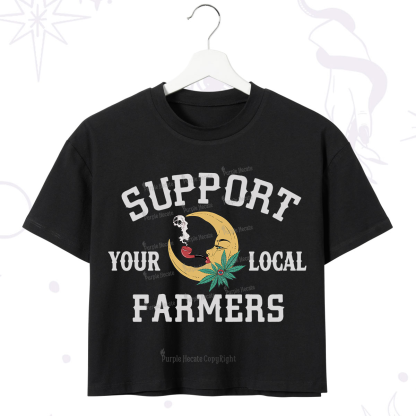 Purplehecate Support Your Local Farmer Crop T-Shirt